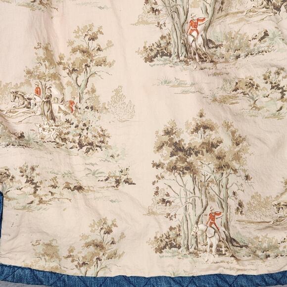 Talbots Jacket Womens Small Blue Quilted Denim Corduroy Collar Lined Barn - Picture 13 of 15